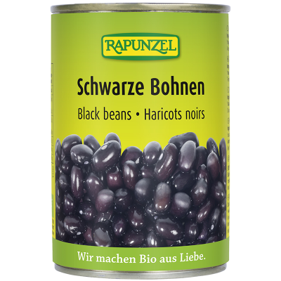 Bohnen Schwarz in der Dose (400gr)